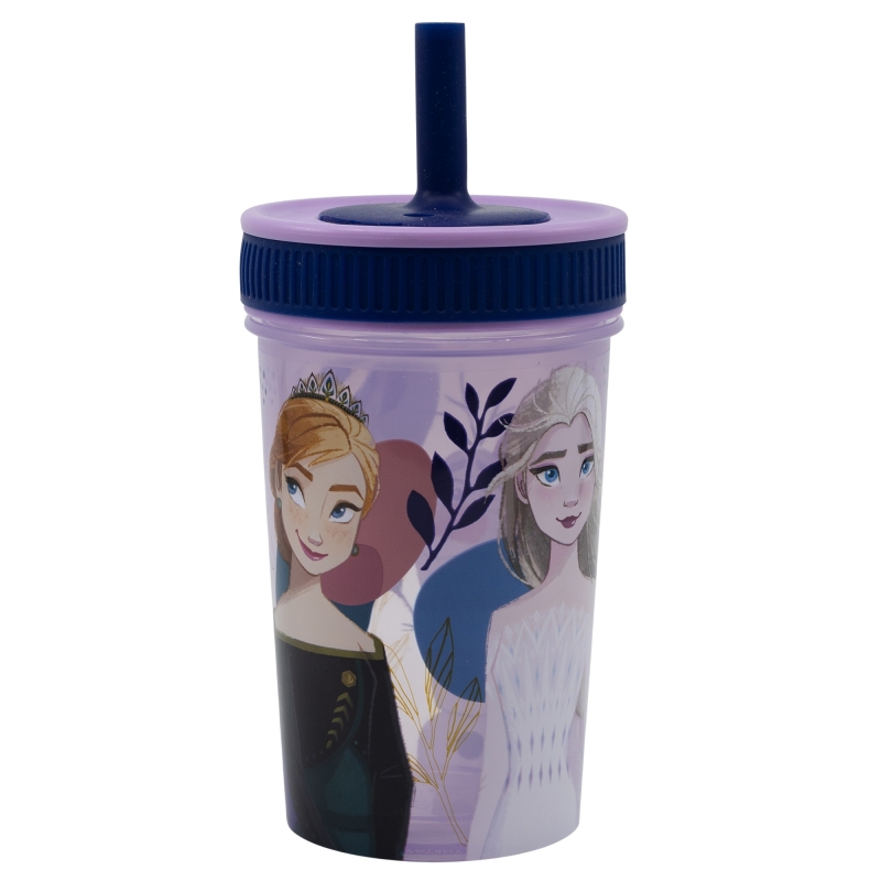 STOR Frozen Leak-Proof Silicone Straw Tumbler 465ml